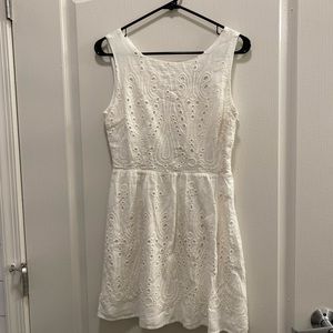 Off white Eyelet Dress